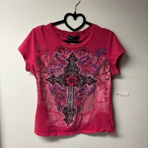 Y2K Cross Shirt Appropriate Behavior